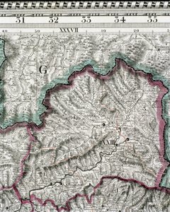 Mapa Uherského království, tisk Godfried
