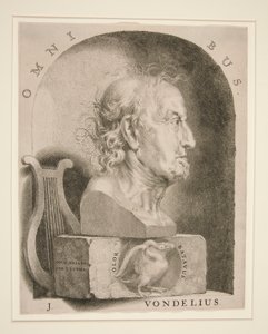Portrét Joosta van den Vondela (1587-1679) od Jan Lutma The Younger