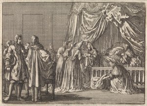 Narození syna anglického krále Jakuba II., 1688 od Jan Luyken
