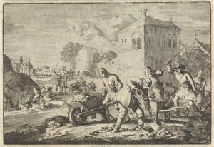 Reformovaní ministři v Maďarsku odsouzeni k těžkým pracím, 1674 od Jan Luyken