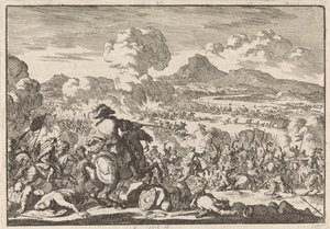 Vítězství prince Eugenia nad Turky na Tise, 1697 od Jan Luyken