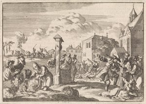 Pronásledování protestantů Marsautem v Niortu, 1682 od Jan Luyken