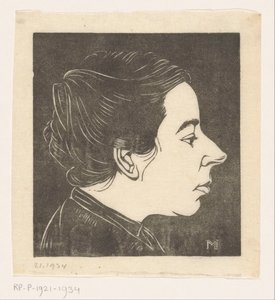 Portrét Anny Zernike od Jan Mankes