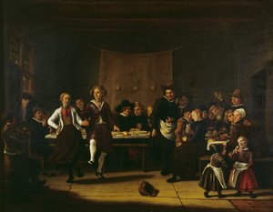 Farmářská svatba (olej na plátně) od Jan Massys or Metsys