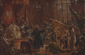 Carové ze Šujského rodu na varšavském sejmu od Jan Matejko