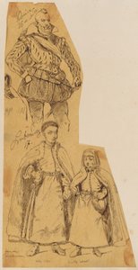 Skarbczyk. Lubomirscy – reifer Mann aus dem 16. Jh. und zwei stehende Jungen aus dem 17. Jh. od Jan Matejko