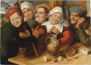 Veselá společnost od Jan Matsys
