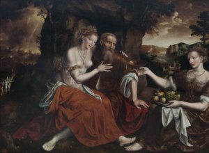 Lot a jeho dcery od Jan Matsys