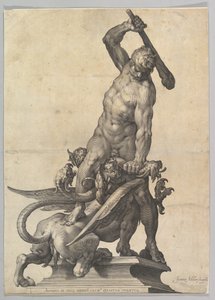 Hercules zabíjející Hydru, ca. 1602.