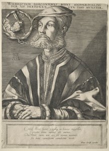 Portrét Bernarda Knipperdollinga. od Jan Muller