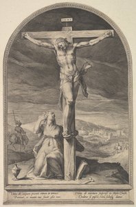 Sv. Máří Magdalena u paty kříže, ca. 1612. od Jan Muller