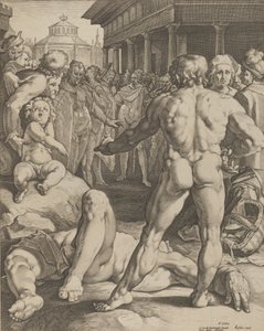 Boj mezi Ulyssesem a Irusem, ca. 1590