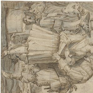 Starý lovec a mladá žena od Jan Philipsz. van Bouckhorst