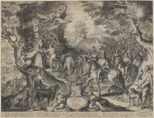 Alegorie vzkvétajícího státu Spojených provincií od Jan Pietersz Saenredam