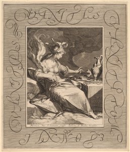 Marnost nad marnostmi, všechno je marnost od Jan Pietersz Saenredam, after Abraham Bloemaert
