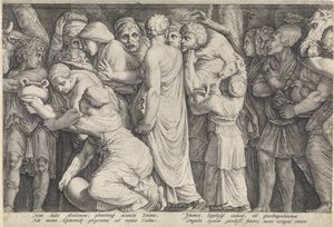 Fríština s trestem Niobe (deska 7) od Jan Saenredam