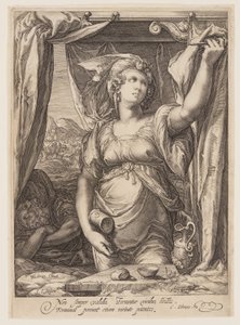 Jael a Sisera od Jan Saenredam