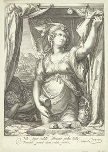 Jael a Sisera od Jan Saenredam