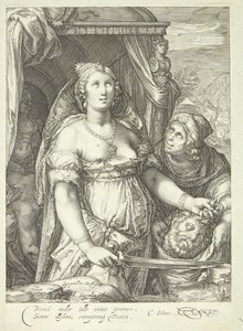 Judith s hlavou Holoferna od Jan Saenredam