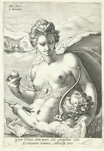 Venuše a Amor od Jan Saenredam