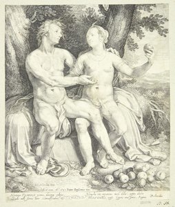 Vertumnus a Pomona od Jan Saenredam