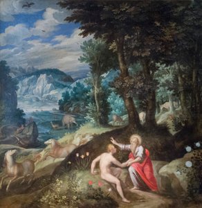 Stvoření Adama, asi 1586-89 (olej na plátně)