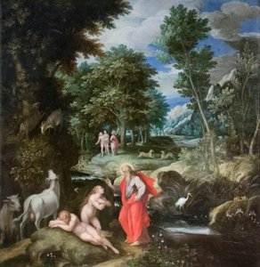 Stvoření Evy, asi 1586-89 (olej na plátně)