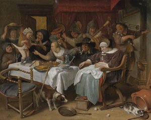 Dvanáctá noc: král pije od Jan Steen