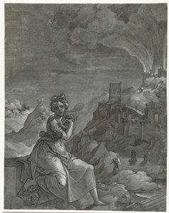 Cassandra truchlí nad zničením Tróje, 1550-55