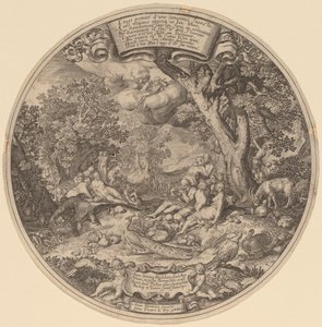 Zlatý věk od Jan Theodor de Bry after Abraham Bloemaert after Nicolaes