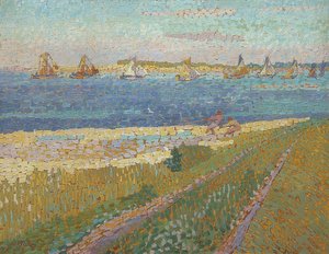 Fischerboote bei Veere (Rybářské loďstvo Veere). 1907 od Jan Toorop