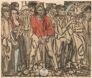 Skupina dělníků od Jan Toorop