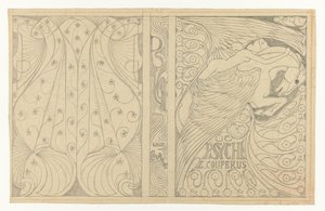 Návrh obalu pro Louise Couperuse Psyche Návrh kapely pro: Louis Couperus, Psyche, 1898 od Jan Toorop