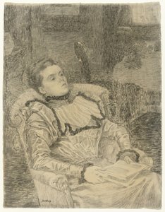 Portrét Annie Toorop od Jan Toorop