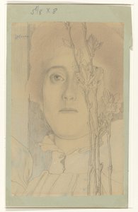 Portrét neznámé ženy od Jan Toorop