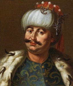 John III Sobieski, polský král, oblečený jako osmanský sultán.
