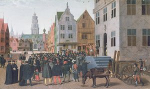 Ecce Homo (Kristus ukázaný lidem) c.1565 (olej na plátně) od Jan Van Wechelen