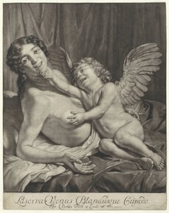 Venuše a Amor Chlípná Venuše a Něžný Amor (název na objektu) od Jan Verkolje (I)