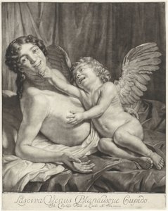 Venuše a Amor Chlípná Venuše a Něžný Amor (název na objektu) od Jan Verkolje (I)