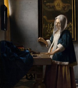 Žena držící rovnováhu, c. 1664.