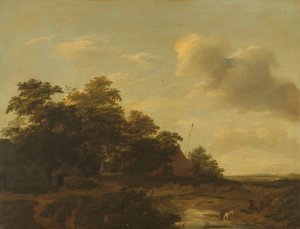 Krajina s farmou od Jan Vermeer van Haarlem (I)