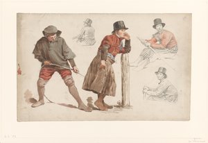 Figurové studie od Jan Weissenbruch