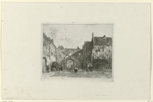 Pohled na Binnenhof od Jan Weissenbruch