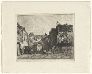 Pohled na Binnenhof od Jan Weissenbruch