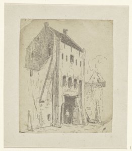 Steigerpoort v Leerdamu od Jan Weissenbruch