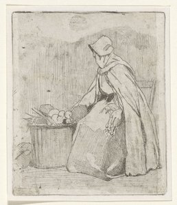 Sedící trhovka od Jan Weissenbruch