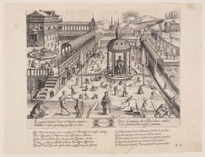 Composita, z knihy Theatrum Vitae Humanae (Stáří člověka) od Jan Wierix