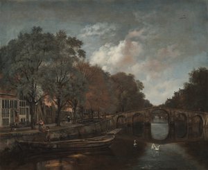 Herengracht, Amsterdam, asi 1661 (olej na plátně) od Jan Wijnants