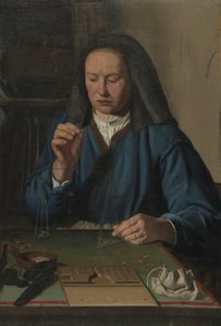 Žena vážící zlato, kolem 1630 od Jan Woutersz.