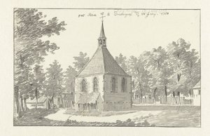 Pohled na kostel v Driebergen od Jan de Beijer